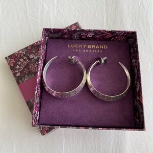 Lucky Brand Silver Hoop Earrings